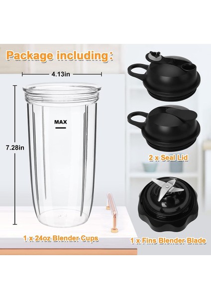24OZ Cup Pro 1000 Blender Bıçağı - Combo Pro 1000 ve Select 1200 Için 1000W Blender Motor Tabanı (Yurt Dışından) fiyatları