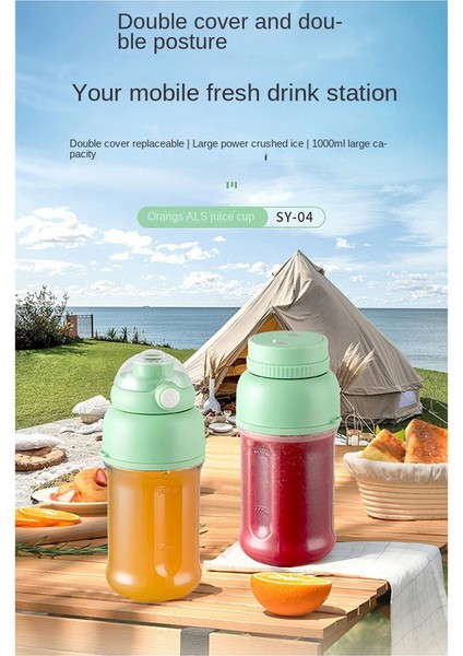 Taşınabilir Meyve Sıkacağı Blender 1000 ml Elektrikli Meyve Sıkacağı USB Şarj Limon Portakal Meyve Suyu Sıkma Bardağı Smoothie (Yurt Dışından) fiyatları