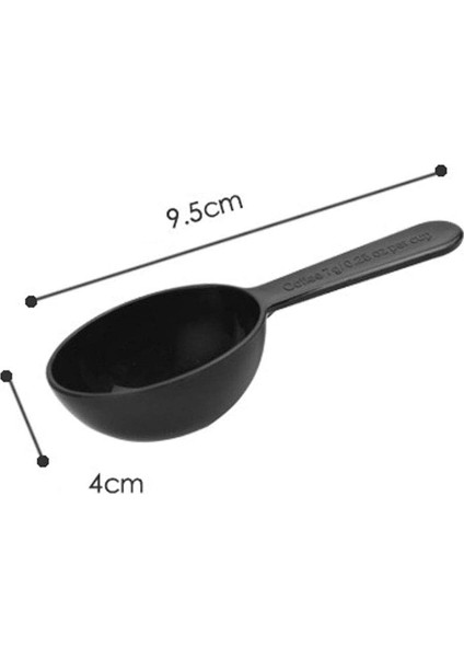20 Adet Kahve Ölçme Kaşıkları Plastik Kahve, Çay ve Süt Tozu Kaşıkları Için Ölçme Kaşıkları (7G/0.25OZ/SIYAH) (Yurt Dışından)
