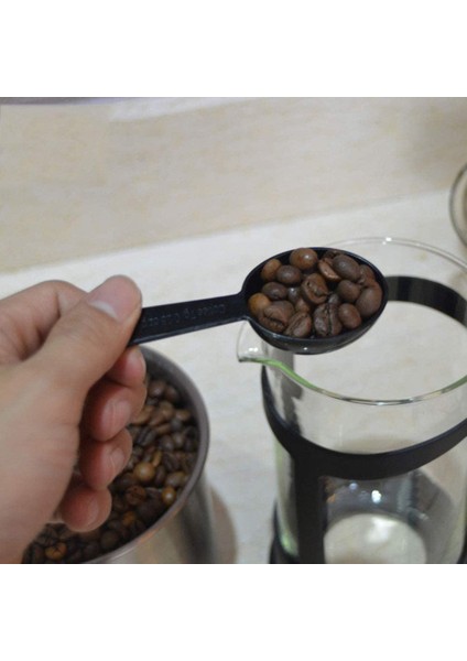 20 Adet Kahve Ölçme Kaşıkları Plastik Kahve, Çay ve Süt Tozu Kaşıkları Için Ölçme Kaşıkları (7G/0.25OZ/SIYAH) (Yurt Dışından)