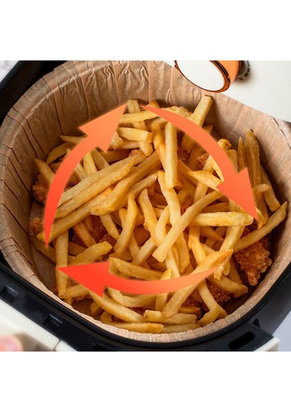 100 Adet Hava Fritöz Parşömen Kağıt Gömlekleri Yapışmaz Tek Kullanımlık Hava Fritöz Gömlekleri Sepeti Deliksiz Yuvarlak Pişirme Mat A (Yurt Dışından) modelleri
