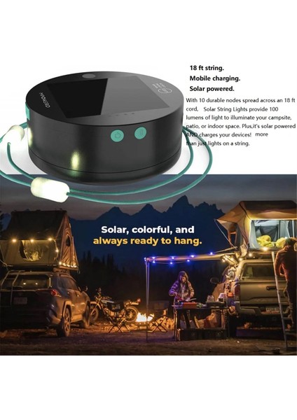 Açık Kamp Işık Güneş Dize Işıklar LED Kamp Lambası Telefon Şarj Cihazı Dış Mekan Aletleri Kamp Ekipmanları (Yurt Dışından) fiyatları