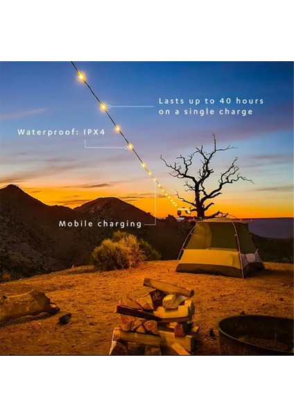 Açık Kamp Işık Güneş Dize Işıklar LED Kamp Lambası Telefon Şarj Cihazı Dış Mekan Aletleri Kamp Ekipmanları (Yurt Dışından) fırsatları