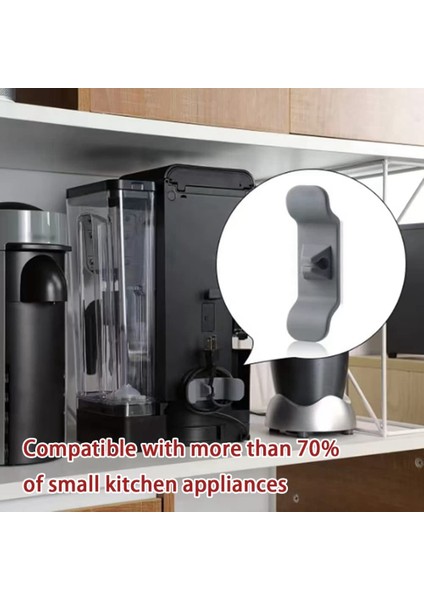 Mutfak Aletlerine Yapıştırmak Için Kullanılan Kordon Düzenleyici, Küçük Siyah Için 4'lü Kablo (Yurt Dışından) fiyatları