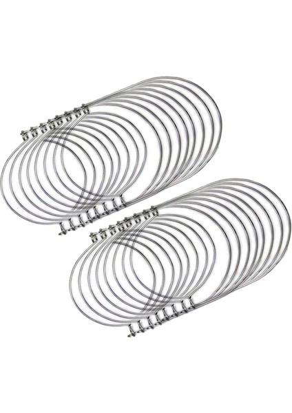 16X Paslanmaz Çelik Tel Kulplar (Kulp Kolaylığı) Normal Ağız Için Mason Kavanoz Askıları ve Kancaları, Gümüş (Kavanozlar Dahil Değildir) (Yurt Dışından)