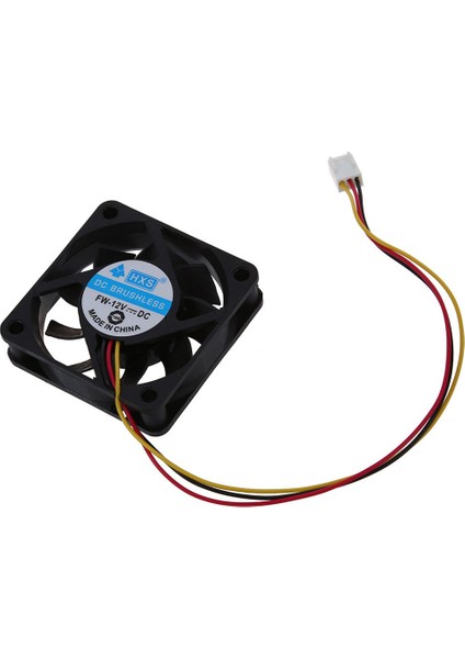 60MM x 60MM x 15MM 3 Pinli Soğutma Fanı, Metal Parmak Korumalı (Yurt Dışından)