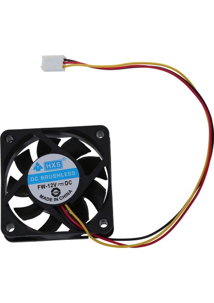 60MM x 60MM x 15MM 3 Pinli Soğutma Fanı, Metal Parmak Korumalı (Yurt Dışından)