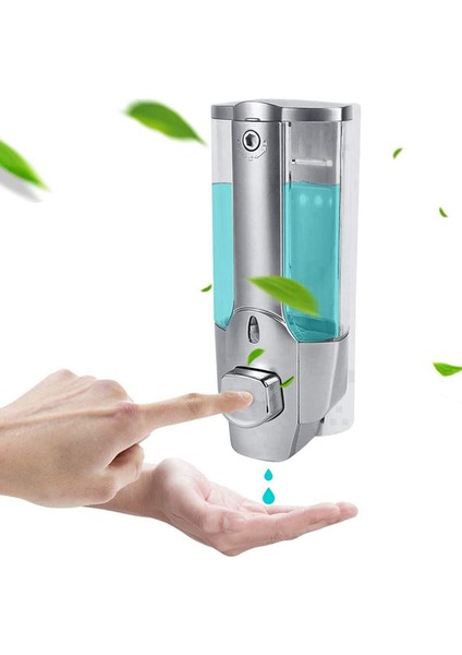 4x Sabunluk, El Dispenseri Duvara Monte, El Jeli Dispenseri Manuel 350ML, Duş Jeli (Yurt Dışından)