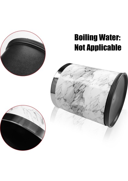 Mermer Desen 10L Çöp Kutusu Kovaları Çapı 23CM Yükseklik 27CM Çöp Kovaları Oturma Odası Banyo Mutfak Çöp Kovası Çöp Kutusu (Yurt Dışından) indirimleri
