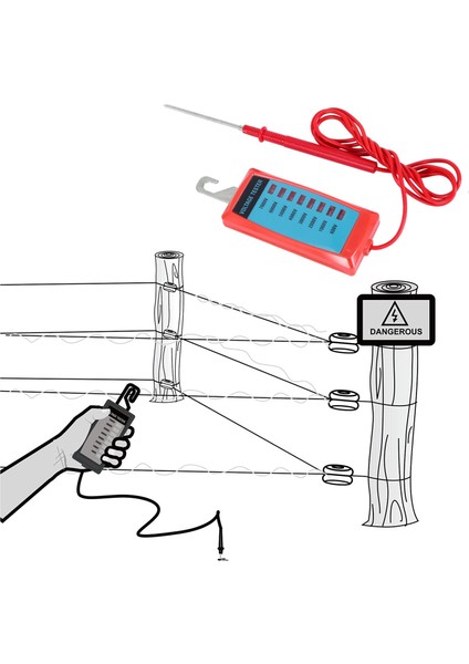 Çiftlik Bahçesi Güneş Çit Arızası Için Elektrikli Çit Gerilim Test Cihazı (Yurt Dışından) fırsatları