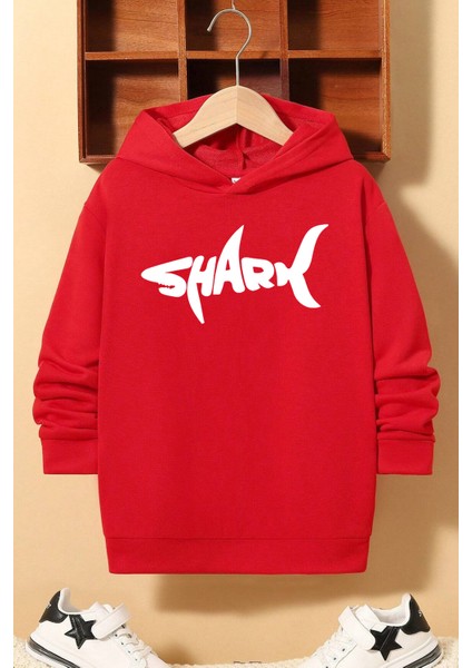 Çocuk Shark Baskılı Sweatshirt