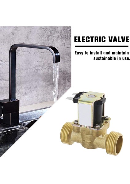 Su Isıtıcısı Için Su Vanası Anahtarı G3/4 Inç Pirinç Solenoid Valf AC220V (Yurt Dışından)