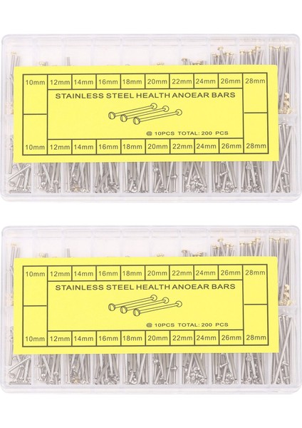 2 Kutu Saat Tamir Alet Takımı Kitleri Saat Kayışı Vidaları Çeşitler Tüp Sürtünme Pimi Klipsler Perçin Biter 10MM-28MM (Yurt Dışından)