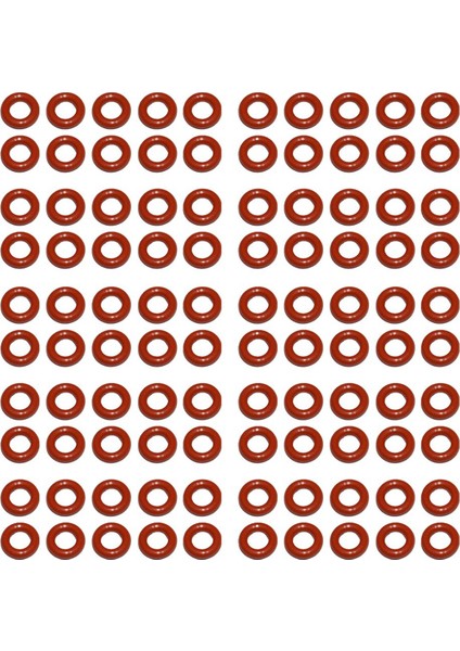 100 Adet O-Ringler/kahve Makinesi Basınç Borusu Ptfe Boru Sızdırmazlık Halkası Kırmızı Kahve Makinesi Yedek Parça (Yurt Dışından)