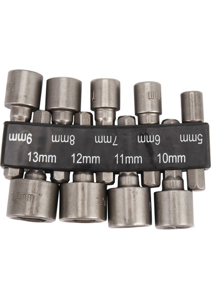 Adet/takım 5MM-13MM 1/4 Inç Dıy Hex Soket Kol Nozulları Somun Anahtarı Bit Seti Matkap Ucu Adaptörü Ağaç Işleme Için Güç Aracı (Yurt Dışından)