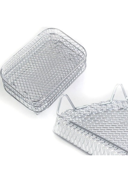 Ninja Çift Hava Fritöz Için 2x Hava Fritöz Rafı, 3 Katmanlı Gıda Kurutucu Raf Tost Rafı Izgara Hava Fritöz Aksesuarları (Yurt Dışından) fırsatları