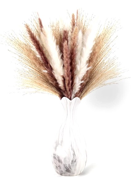 60 Parça Kurutulmuş Pampas Otu - Boho Dekor Ev Çiçek Aranjmanları Için Doğal Kurutulmuş (Yurt Dışından)