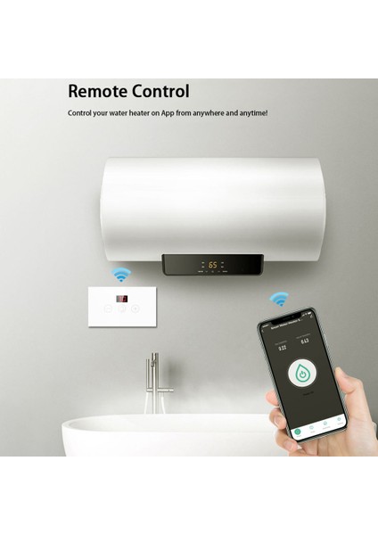 Akıllı Wifi Kazan Abd Standardı Akıllı Su Isıtıcı Anahtarı Tuya Akıllı Yaşam Uygulama Kontrolü Alexa Google Black Için Birlikte Çalışır (Yurt Dışından)
