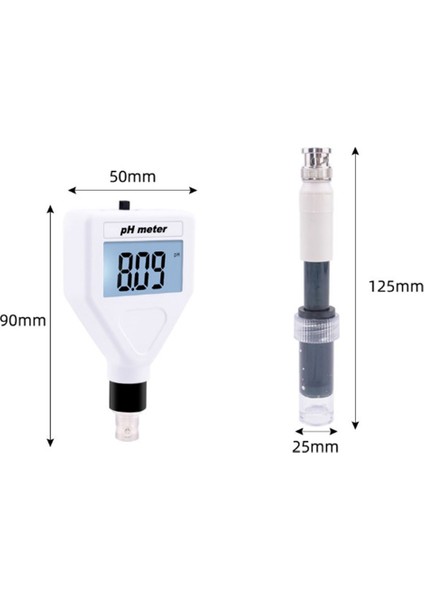Dijital Ph Test Cihazı Metre - Asitlik Ölçer Ph Test Cihazı Toprak Metre Test Cihazı Peynir / Et / Toprak Için Beyaz Aydınlatmalı PH-98218 (Yurt Dışından) fiyatları