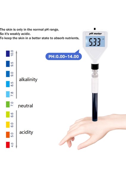 Dijital Ph Test Cihazı Metre - Asitlik Ölçer Ph Test Cihazı Toprak Metre Test Cihazı Peynir / Et / Toprak Için Beyaz Aydınlatmalı PH-98218 (Yurt Dışından) modelleri