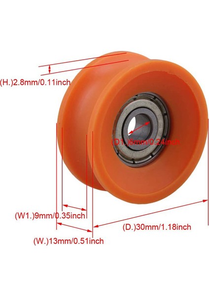 24 Adet 6X30X13MM Plastik Kaplamalı Mühürlü Rulmanlar Çelik 606ZZ Derin U Oluk Kılavuz Kasnak Raylı Bilyalı Rulman Tekerlek (Yurt Dışından) fiyatları