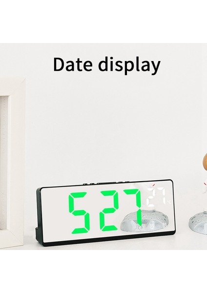 Çok Fonksiyonlu Elektronik Saat Basit Çok Fonksiyonlu Büyük Ekran Saati Çalar Saat Başucu Saati, D (Yurt Dışından)