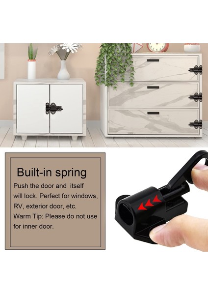 Otomatik Kapı Kapatma Için Kullanılan 2 Paket Yaylı Mandal Sürgülü Kilit Namlu Mandalı Otomatik Kayar Kapı Kilidi (Yurt Dışından) fırsatları
