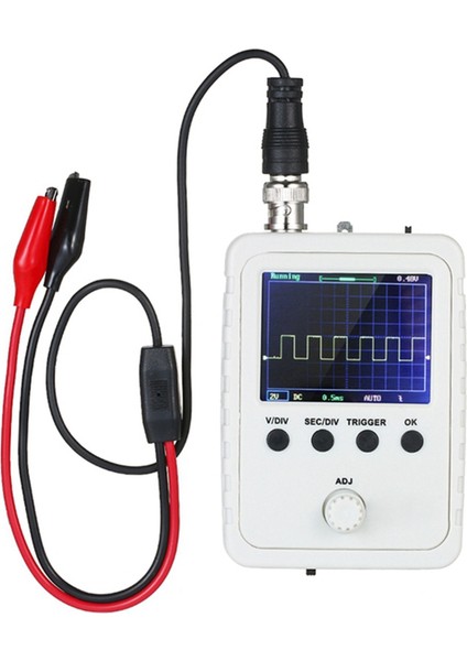 Mini Osiloskop El Tipi Dijital Osiloskop, 0-200KHZ Bant Genişliği ile 1m Örnekleme Oranı, Problu Ab Tak (Yurt Dışından)