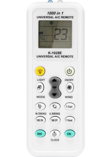 Evrensel 1000'I 1 Arada LCD Düşük Güç Tüketimi K-1028E Klima Klima Uzaktan Kumanda Kontrol Cihazı (Yurt Dışından)