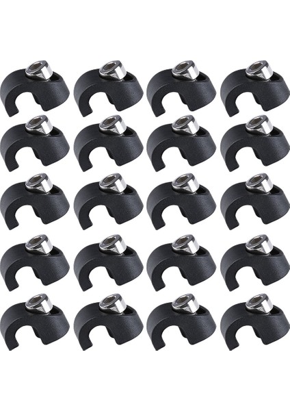 20 Adet Bisiklet Fren Muhafazası Toka Bisiklet Fren Hortum Kelepçesi Kablo Kılavuzu Adaptörü Yol Bisikleti Için (Yurt Dışından)