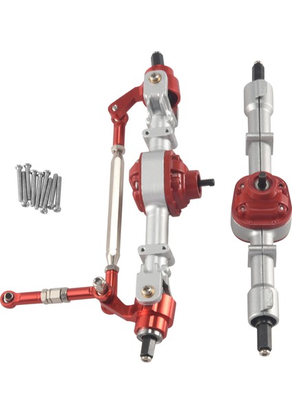 Rc Araba Ön ve Arka Komple Aks Mn D90 D91 D96 D99S MN90 MN96 MN99 MN99S 1/12 Rc Araba Yükseltme Parçaları, Gümüş (Yurt Dışından)