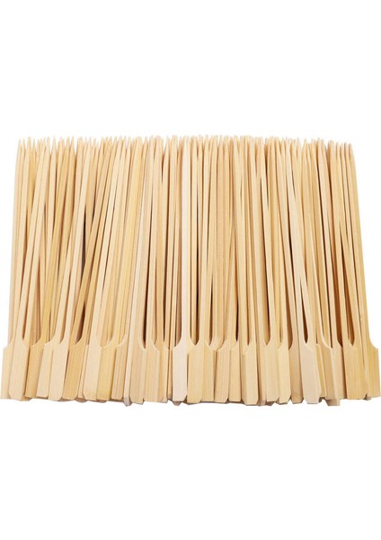 500 Adet Bambu Kürek Şiş Barbekü Bambu Şiş Barbekü Kebap Kokteyl Büfeleri Için Kokteyl Çubukları Parti 12 cm (Yurt Dışından)