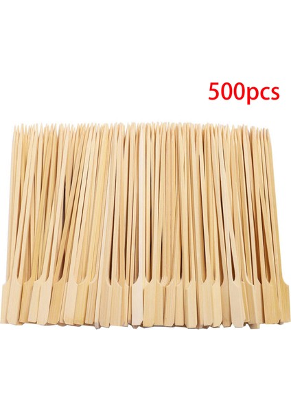 500 Adet Bambu Kürek Şiş Barbekü Bambu Şiş Barbekü Kebap Kokteyl Büfeleri Için Kokteyl Çubukları Parti 12 cm (Yurt Dışından) fiyatları