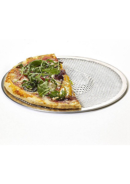 2x Profesyonel Yuvarlak Pizza Fırını Pişirme Tepsisi Barbekü Izgarası Yapışmaz Örgü Net (14 Inç) (Yurt Dışından)