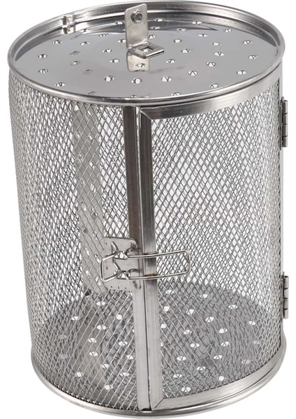 Rotisserie Sepeti, 14X18CM Paslanmaz Çelik Fırın Kızartma Sepeti Barbekü Izgara Bakeware Için Pişirme Kafesi Aracı Hava Fritöz Izgara (Yurt Dışından)