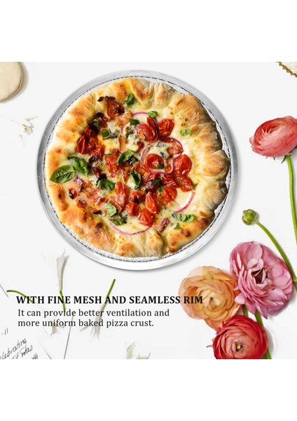 12 Inç Alüminyum Pizza Teli Pizza Tavası Delikli Pizza Tavası, Yuvarlak Pizza Sebzeli Tepsi Için Pişirme Tepsisi Pizza Pişirme Tepsisi (Yurt Dışından) modelleri