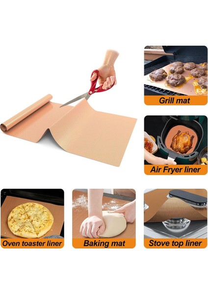 Fırının Tabanı ve Pfoa Içermeyen, Kalın Ağır Hizmet Yapışmaz Fırın Paspasları Için 78 Inç Rulo Bakır Fırın Gömlekleri Kahverengi (Yurt Dışından) modelleri