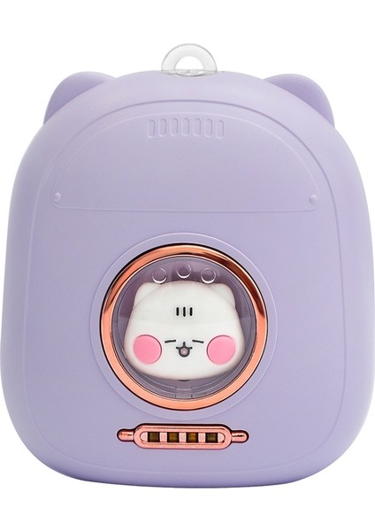 2 In 1 Mini Taşınabilir El Isıtıcı USB Şarj Edilebilir Sevimli El Isıtıcı Elektrikli Isıtıcı Açık 6500 Mah Mor (Yurt Dışından)