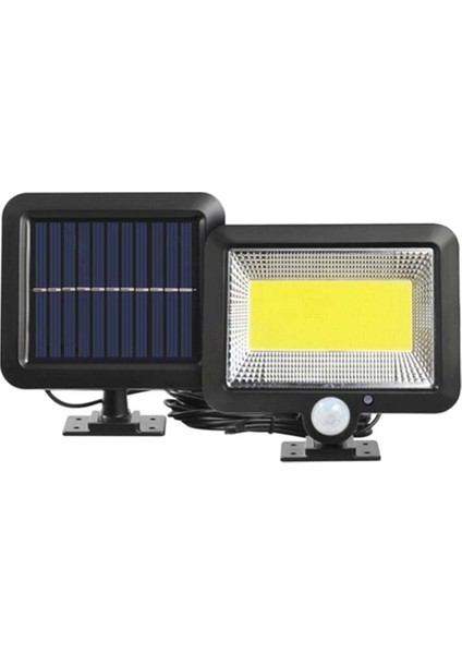 100 LED Cob Su Geçirmez IP65 Süper Parlak Güneş Enerjili Hareket Sensörü Sensörlü Işık Duvar Lambası Bahçe Açık Yüksek Parlaklık Işık (Yurt Dışından)