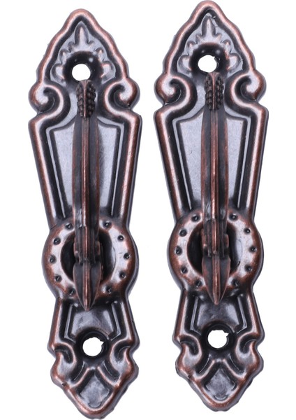 Metal Perde Kravat Arka Tieback Mini Duvar Kancaları 2pcs Kırmızı Bronz (Yurt Dışından) fırsatları