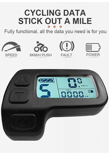 Ebike Ekran KT-LCD11 Mini Ekran 24V 36V 48V Su Geçirmez Fiş Elektrikli Bisiklet Ekranı Kunteng Denetleyici Ebike Paneli (Yurt Dışından)