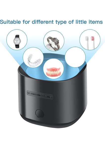 Us Plug, Protez Için 30W Ultrasonik Temizleyici, Takı, Tutucu, Taşınabilir Ultrasonik Tutucu Temizleyici Ev Veya Seyahat Kullanımı (Yurt Dışından)