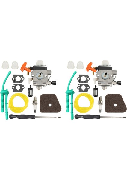 2x FS100 C1Q-S174 Karbüratör + Hava Filtresi + Ayar Aracı + Yakıt Hattı FS87 FS90 FS100 FS110 FS130 HL90 HL95 (Yurt Dışından)