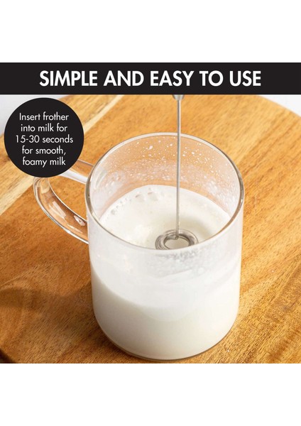 Standlı Süt Köpürtücü El Çırpma Içecek Köpürtücü Mini Blender Mikser Kahve Frappe Matcha Espresso (Yurt Dışından)