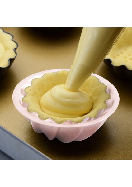 6 Adet Minik Pasta Tart Karbon Çelik Puding Bardağı Yuvarlak Yumurtalı Tart -6 Farklı (Yurt Dışından)
