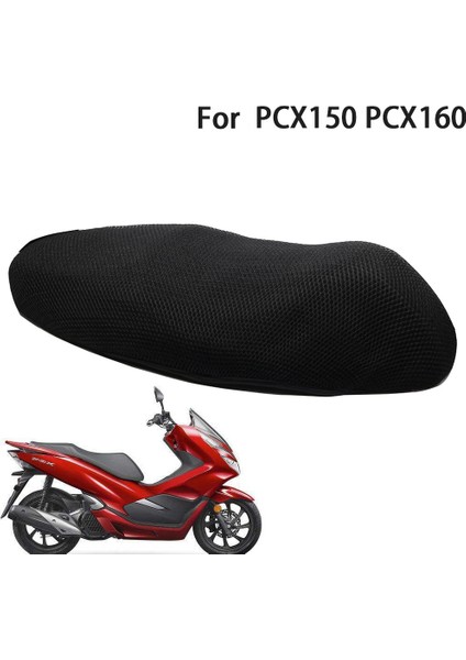 Motosiklet Örgü Koltuk Örtüsü Yastık Koruma PCX150 PCX160 Için Su Geçirmez Yalıtım Nefes Net (Yurt Dışından)