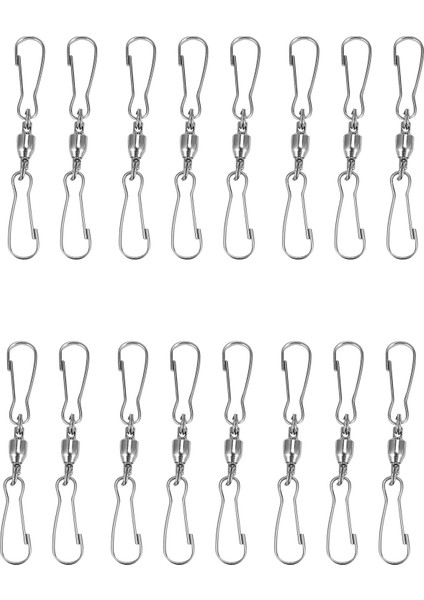 Rüzgar Spinners, Rüzgar Torbası, Kuş Besleyiciler, Rüzgar Çanları Kristal Twisters Partisi Için 16 Paket Dönen Çift Klipsli Döner Kanca (Yurt Dışından)