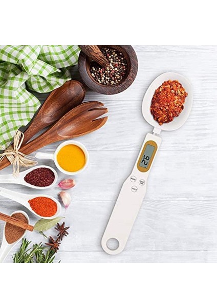 Elektronik Ölçüm Kaşığı Terazisi, 500 G/0,1 G Mutfak Dijital Gıda Tartı Kaşığı, LCD Ekranlı, Yemek Pişirmek Için Kullanılır B (Yurt Dışından) fırsatları