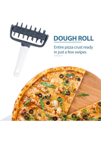 Pizza Pastası Hamur Açma Makinesi Pizza Delgeç, Kek Pastası Pizza Ekmeği Pasta Hamuru Delgeç 2 Parça (Yurt Dışından) fırsatları
