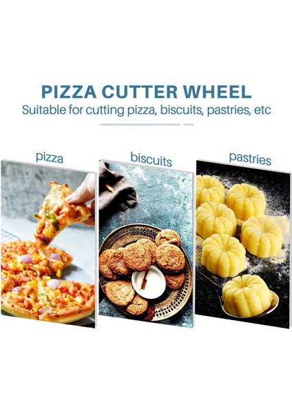 Pizza Pastası Hamur Açma Makinesi Pizza Delgeç, Kek Pastası Pizza Ekmeği Pasta Hamuru Delgeç 2 Parça (Yurt Dışından) indirimleri